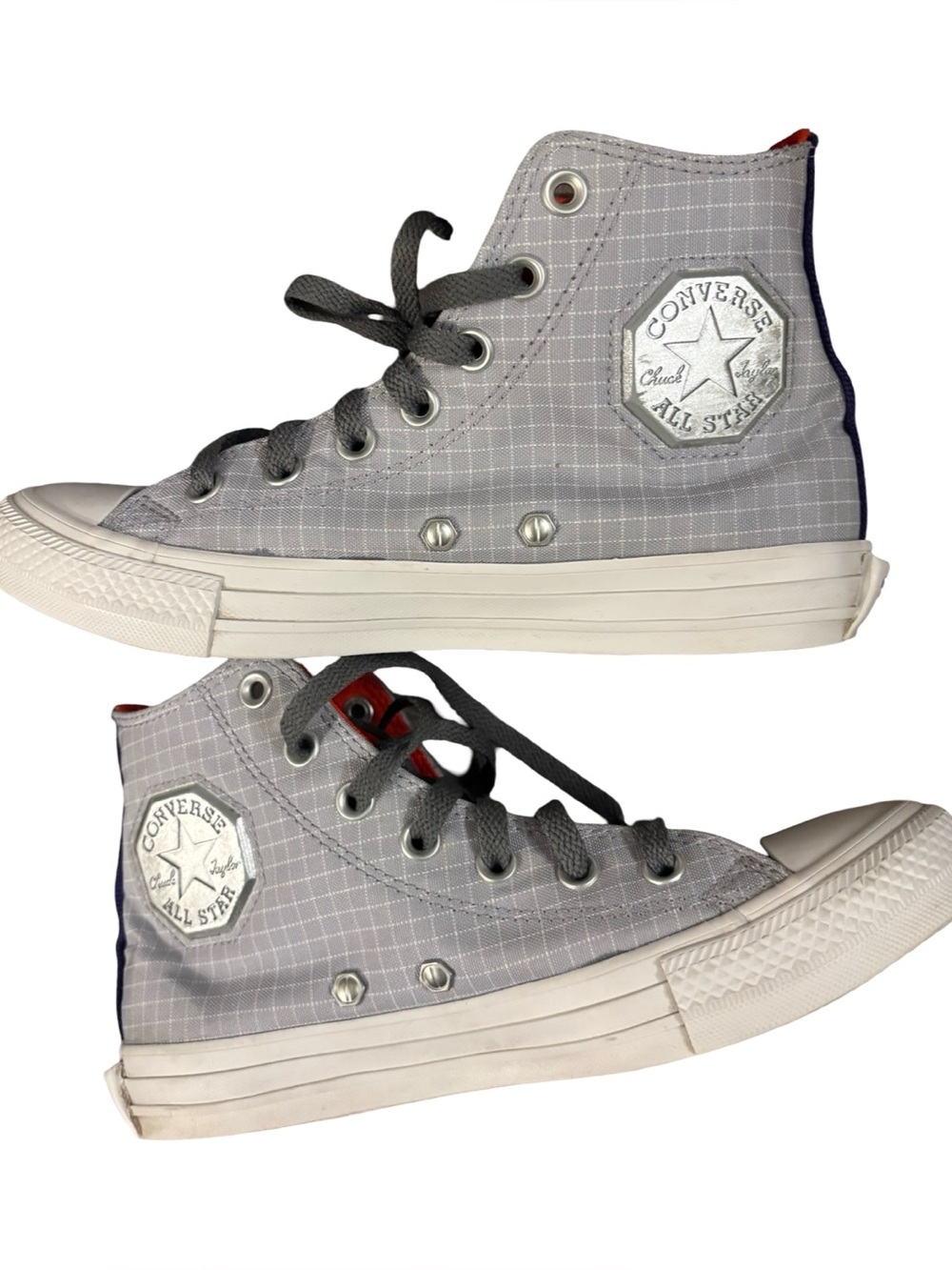 Hasbro Gray Unisex Limited Edition Transformers High-Top Converse Shoes Size 5.5